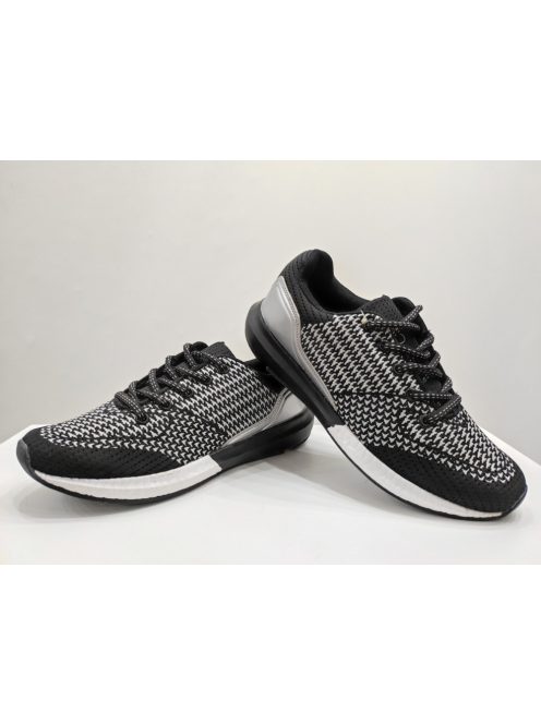 Basic Fekete-Fehér Mintás Cipő