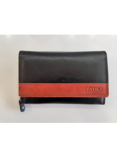 Farkas Fekete-Bordó Dupla Bőr Pénztárca