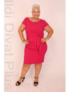 Zita Fuxia Oldalt Kötős Ruha