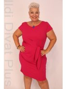 Zita Fuxia Oldalt Kötős Ruha