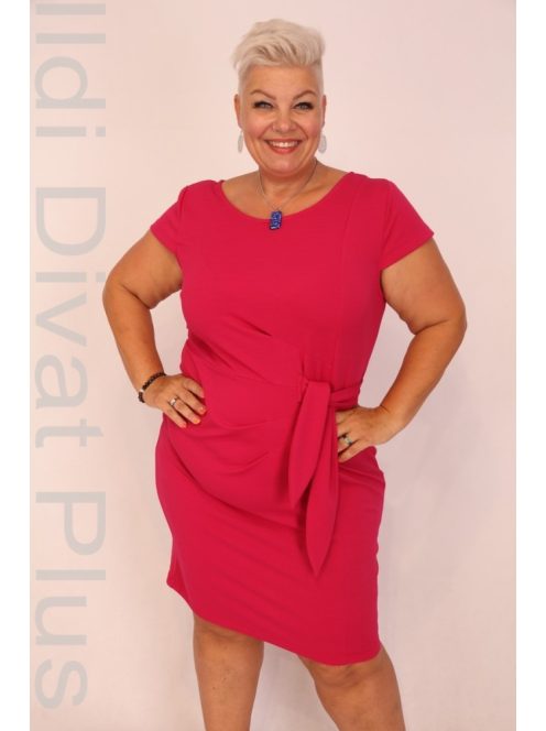 Zita Fuxia Oldalt Kötős Ruha