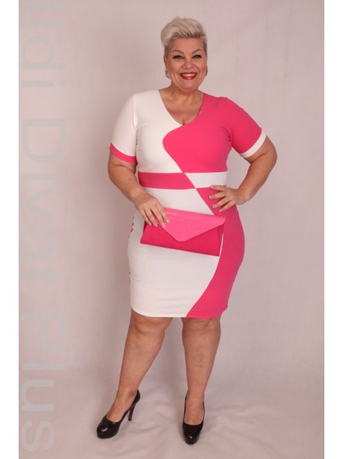 Zita Fehér-Pink Opál Ruha