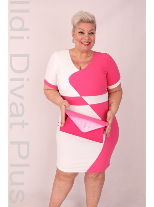 Zita Fehér-Pink Opál Ruha