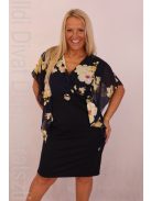 Zita Kék-Sárga Virágos Lepke Ruha