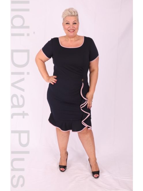 Zita Kék-Púder Fodros Ruha