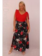 Zita Piros-Virágos Maxi Ruha