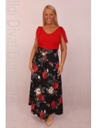 Zita Piros-Virágos Maxi Ruha