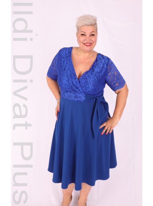 Zita Királykék  A-Vonalú Ruha