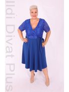 Zita Királykék  A-Vonalú Ruha