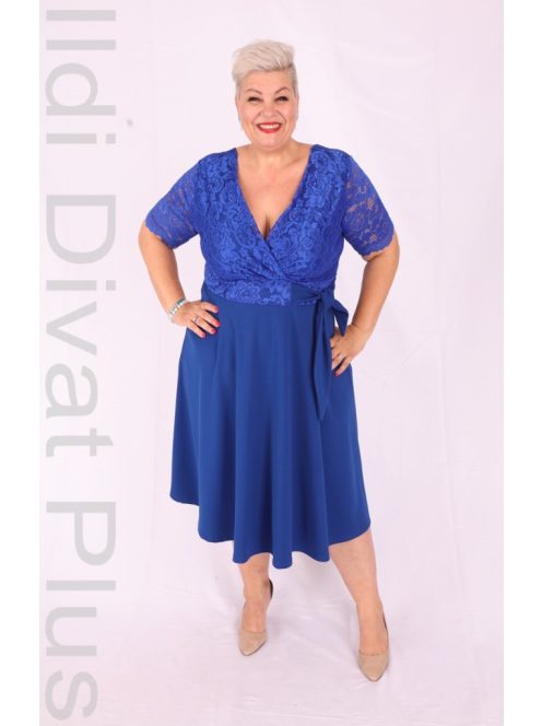 Zita Királykék  A-Vonalú Ruha