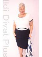 Zita Kék-Fehér Mintás Komplé