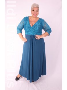 Zita Petrol-Csipkés Maxi Ruha