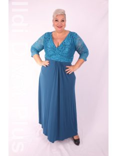 Zita Petrol-Csipkés Maxi Ruha