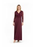 Zita Bordó-Csipkés Maxi Ruha