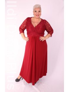 Zita Bordó-Csipkés Maxi Ruha