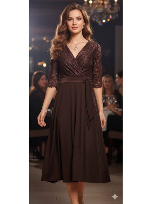 Zita Barna Csipkés 3/4 Ujjú Ruha