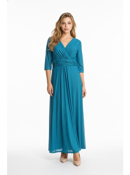 Zita Türkiz Csillogós Maxi Ruha