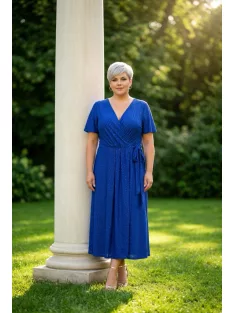 Zita Királykék Csillogós Midi Ruha