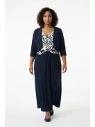 Zita Sötétkék-Beige Maxi Ruha+ Boleró