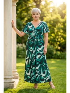 Zita Zöld-Mintás Verona Maxi Ruha