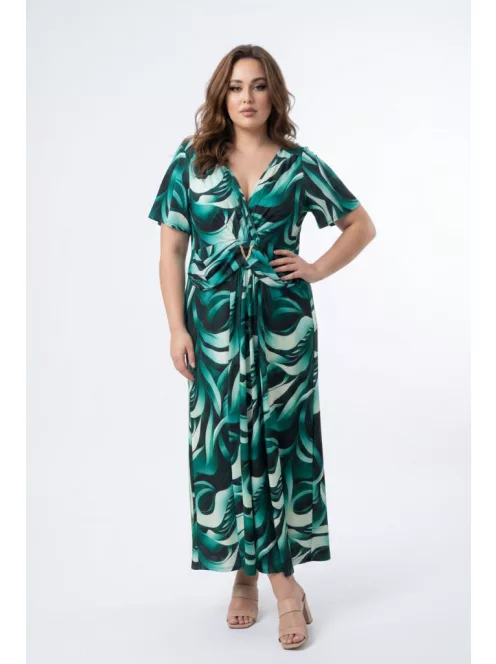 Zita Zöld-Mintás Verona Maxi Ruha