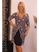 Zita Púder-Kék Csipke Ruha