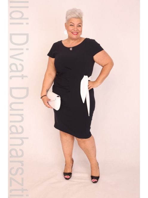 Zita Kék Oldalt kötős Ruha