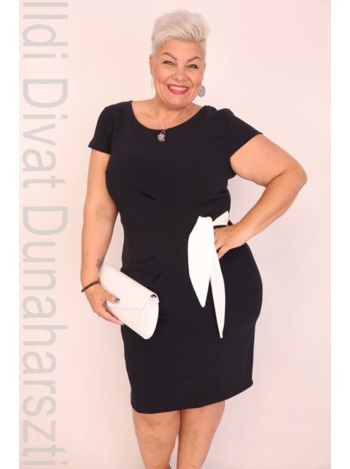 Zita Kék Oldalt kötős Ruha