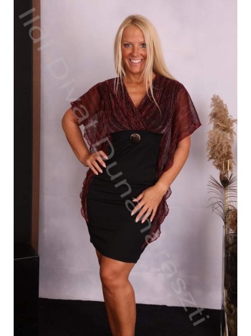 Zita Bordó Pillangó ruha